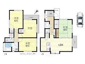 柴崎貸家2号棟  ｜ 東京都調布市柴崎２丁目（賃貸一戸建4LDK・1階・82.50㎡） その2