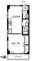 第二小林マンション 1LDKの間取図画像