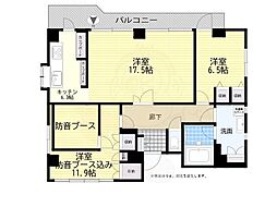 ミタムラビル 2LDKの間取図画像