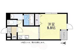 サン・パラッツオ6番館 1Kの間取図画像