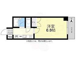 サン・パラッツオ参番館 1Kの間取図画像