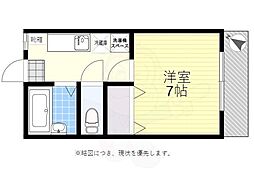 ラフィーネスギタ5 1Kの間取図画像