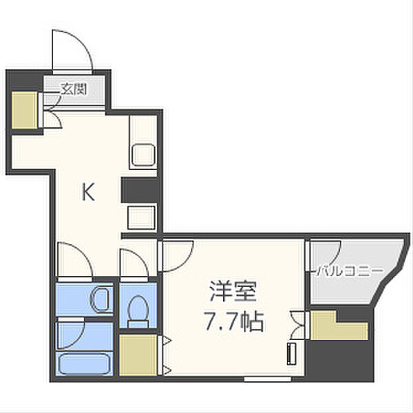 ザ・レジデンス心斎橋 507｜大阪府大阪市中央区西心斎橋２丁目(賃貸マンション1K・5階・27.14㎡)の写真 その2