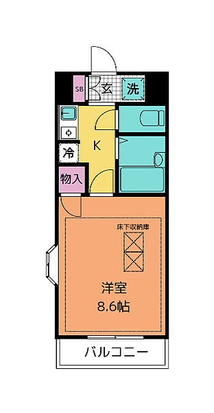 ルーメスト原町 ｜宮城県仙台市宮城野区苦竹１丁目(賃貸マンション1K・4階・24.71㎡)の写真 その2