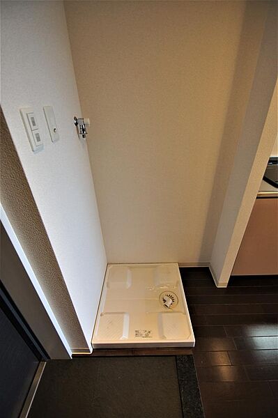 画像21:玄関横に洗濯機を設置するスペースがあります。