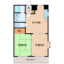 宮城県仙台市宮城野区萩野町１丁目（賃貸マンション2DK・3階・44.82㎡） その2