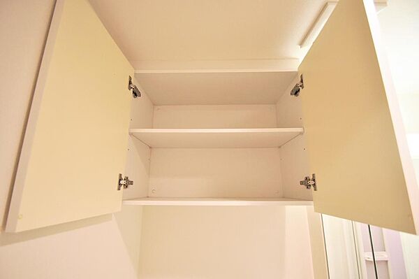 画像19:トイレ上部には扉付きの収納があります。