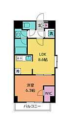 ガーデンロッジ3 1LDKの間取図画像