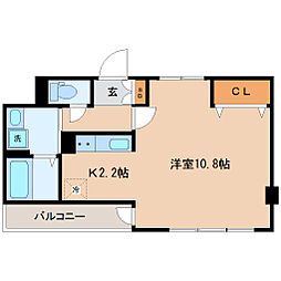 ラ・メゾン ワンルームの間取図画像