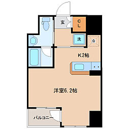 KDXレジデンス仙台駅東 ワンルームの間取図画像
