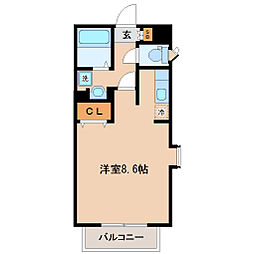 NORTHCITY50 ワンルームの間取図画像