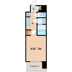 HF仙台本町レジデンス 1Kの間取図画像