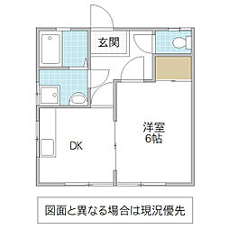 間取図画像 1DK