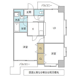 グランドパレスNS-77 2LDKの間取図画像