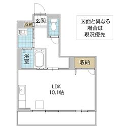 エミネンス ワンルームの間取図画像