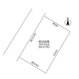 土浦市中村東3丁目 土地