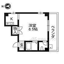 京都府京都市左京区北白川上別当町（賃貸マンション1K・2階・23.30㎡） その2