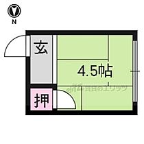 京都府京都市北区等持院北町（賃貸マンション1R・1階・7.29㎡） その2