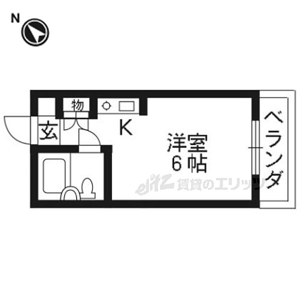 Ｍｉｎａｔｏ　Ｈｏｕｓｅ2022 207｜京都府京都市左京区松ケ崎西山(賃貸マンション1K・2階・16.00㎡)の写真 その2