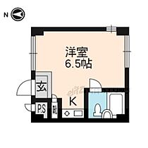 京都府京都市左京区北白川堂ノ前町（賃貸マンション1R・2階・14.00㎡） その2