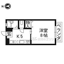 京都府京都市左京区北白川東小倉町（賃貸アパート1K・2階・26.50㎡） その2