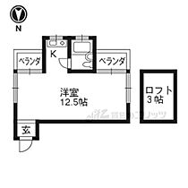 リバーサイド二条 205 ｜ 京都府京都市左京区川端通夷川上る大文字町（賃貸アパート1K・2階・26.00㎡） その1