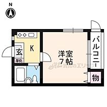 京都府京都市左京区一乗寺清水町（賃貸マンション1K・1階・19.00㎡） その2