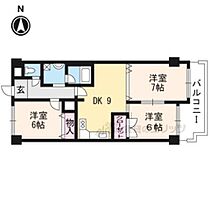 京都府京都市左京区一乗寺地蔵本町（賃貸マンション3LDK・5階・62.00㎡） その2