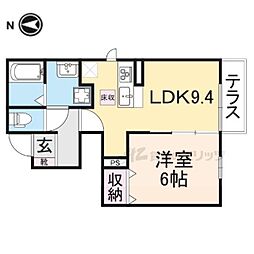 Ｌａ　Ｓｏｉｅ 1階1LDKの間取り
