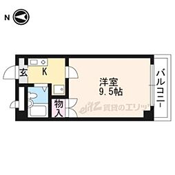 ポートハイム加茂 1Kの間取図画像