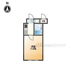 D'Sリンクス 1Kの間取図画像