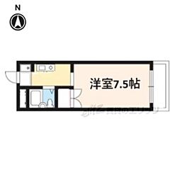 メゾンジョア 1Kの間取図画像