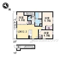 レジーナフォレスタ 3LDKの間取図画像
