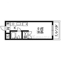 カーサ・ドマーニ 1Kの間取図画像