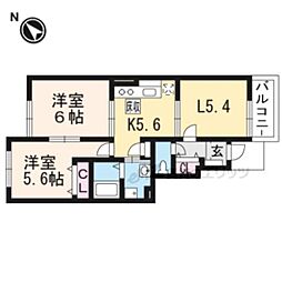 ハイム弥七 3DKの間取図画像