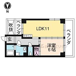 シャトー・ル・ロシェ 1LDKの間取図画像