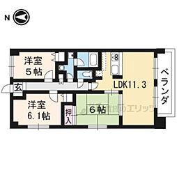 プリマベーラ北山 3LDKの間取図画像