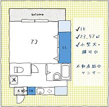 Kビル 601 ｜ 福岡県福岡市博多区博多駅東3丁目（賃貸マンション1K・6階・23.57㎡） その2