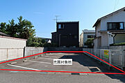 土地全景（北側から撮影）　《西側一部分筆後、引渡し》
