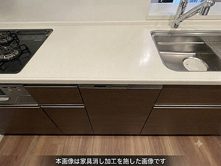 キッチン_食洗機付き(家具消し処理をしています)
