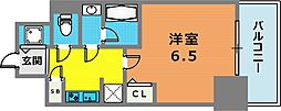 S-RESIDENCE神戸元町 1Kの間取図画像