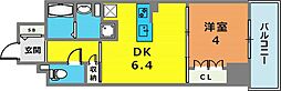 神戸元町Noah 1DKの間取図画像