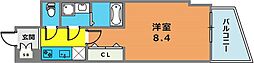 SPCOURTKOBE 1Kの間取図画像