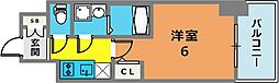 エスリードレジデンス神戸兵庫駅前 1Kの間取図画像