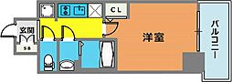クオーレ神戸山手 1Kの間取図画像