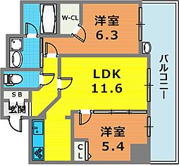 エステムプラザ神戸元町海岸通 9階/902
