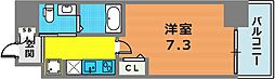 SERENiTE神戸元町 1Kの間取図画像
