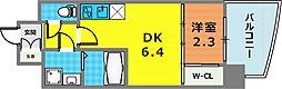 セレニテ神戸西アリエ 1DKの間取図画像