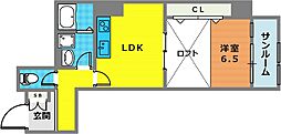 サンビルダーパールビル 1LDKの間取図画像