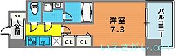 スプランディッド神戸北野 1Kの間取図画像